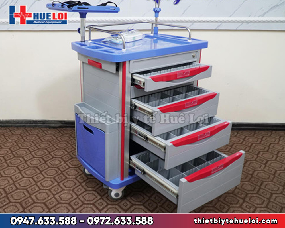 Xe đẩy thuốc y tế cao cấp